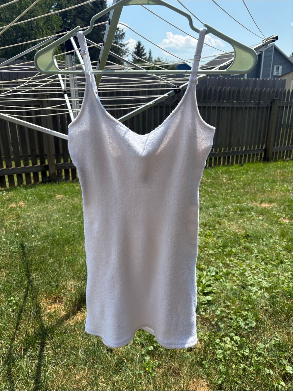 SKIMS White Terry Mini Dress